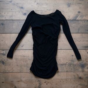 Trouvé Black Long Sweater or Sweater Dress SO5085